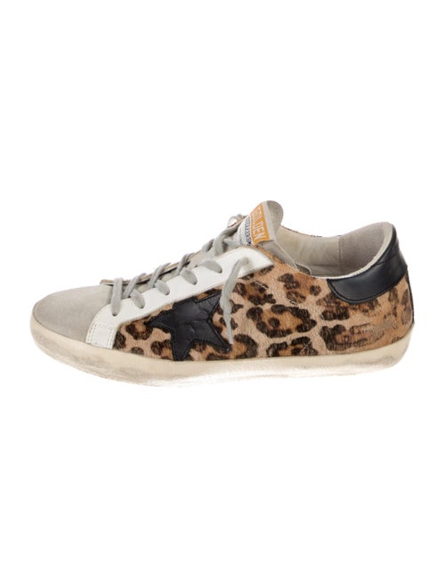 Golden Goose Ponyhair Animal Print Sneakers