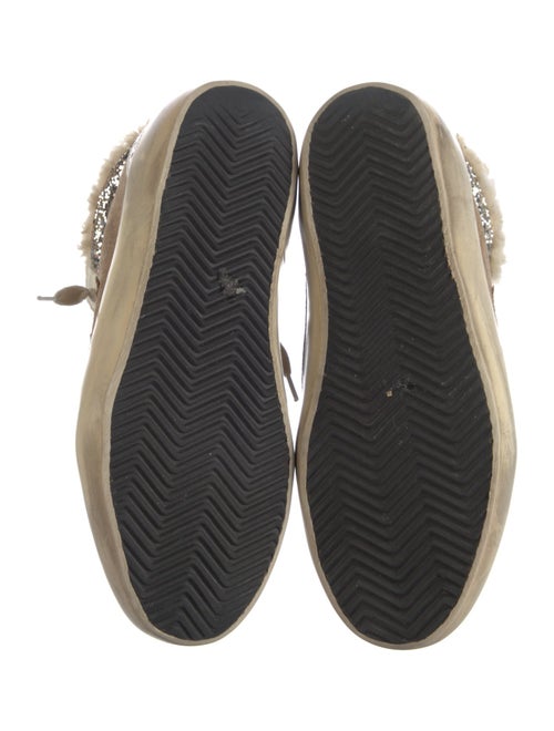 Golden Goose Leather Colorblock Pattern Sneakers