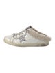 Golden Goose Leather Glitter Accents Sneakers