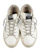 Golden Goose Leather Distressed Accents Sneakers