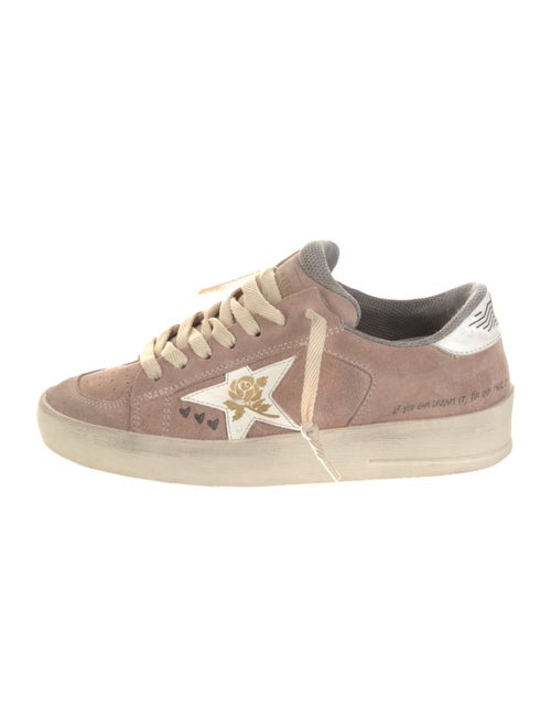 Golden Goose Suede Printed Sneakers
