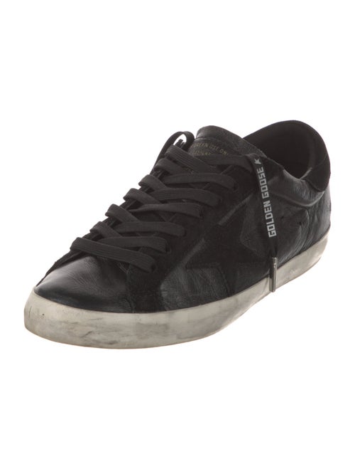 Golden Goose Leather Distressed Accents Sneakers