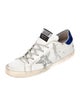 Golden Goose Leather Glitter Accents Sneakers