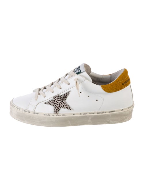 Golden Goose Leather Printed Sneakers