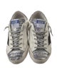 Golden Goose Leather Printed Sneakers