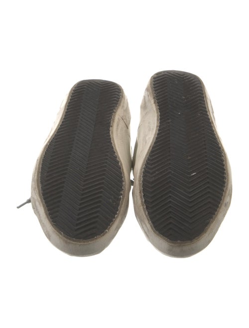 Golden Goose Leather Printed Sneakers