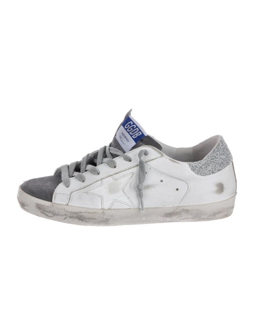 Golden Goose Leather Colorblock Pattern Sneakers