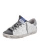 Golden Goose Leather Colorblock Pattern Sneakers