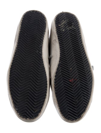 Golden Goose Leather Colorblock Pattern Sneakers