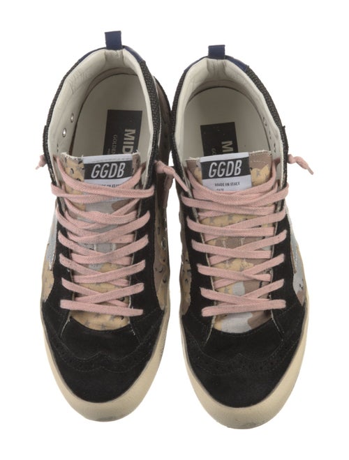 Golden Goose Suede Printed Wedge Sneakers