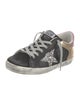 Golden Goose Leather Printed Sneakers