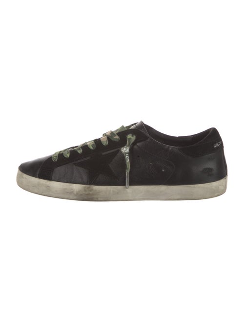 Golden Goose Leather Printed Sneakers