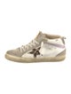 Golden Goose Leather Colorblock Pattern Sneakers