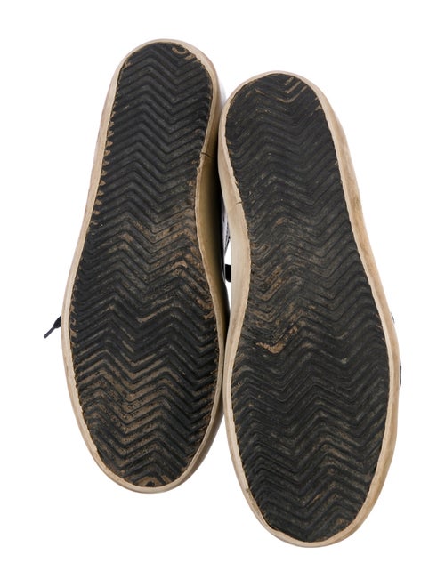Golden Goose Leather Printed Sneakers