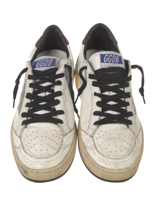 Golden Goose Leather Printed Sneakers