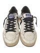 Golden Goose Leather Printed Sneakers