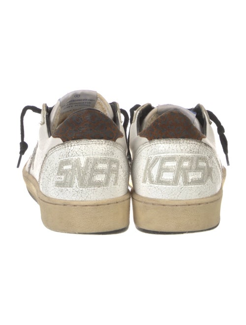 Golden Goose Leather Printed Sneakers