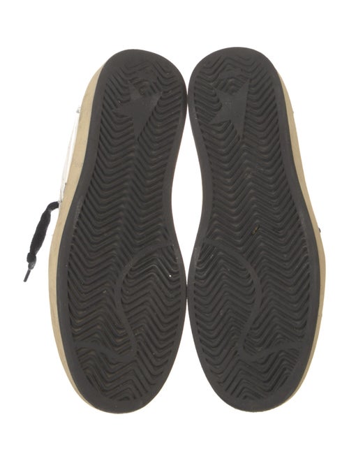 Golden Goose Leather Printed Sneakers