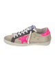 Golden Goose Suede Colorblock Pattern Sneakers