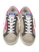 Golden Goose Suede Colorblock Pattern Sneakers