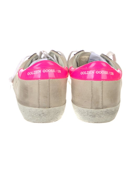 Golden Goose Suede Colorblock Pattern Sneakers