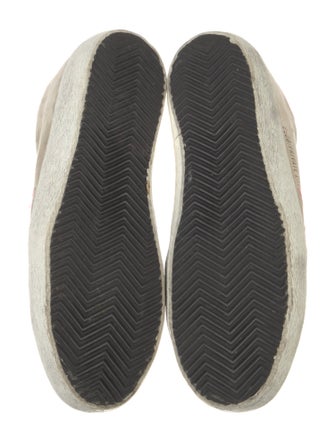 Golden Goose Suede Colorblock Pattern Sneakers