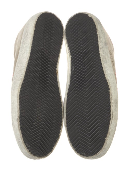 Golden Goose Suede Colorblock Pattern Sneakers