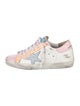 Golden Goose Leather Printed Sneakers