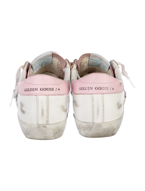 Golden Goose Leather Printed Sneakers