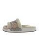 Golden Goose Shearling Glitter Accents Slides