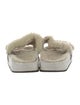 Golden Goose Shearling Glitter Accents Slides