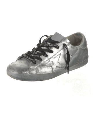 Golden Goose Leather Distressed Accents Sneakers