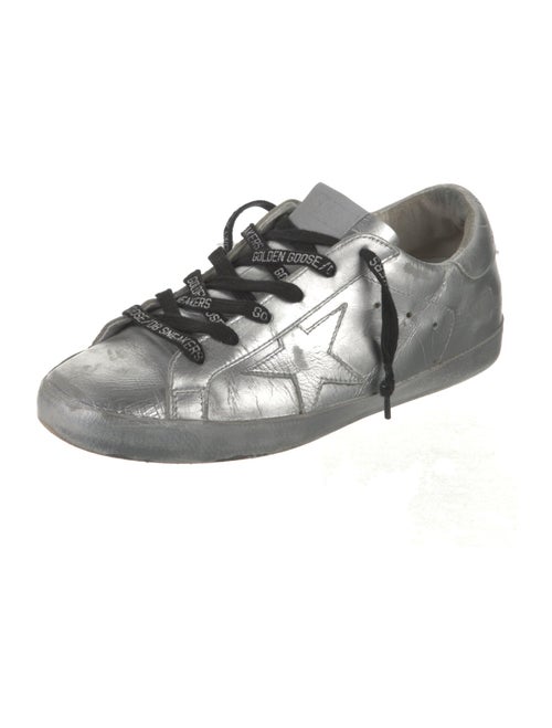 Golden Goose Leather Distressed Accents Sneakers