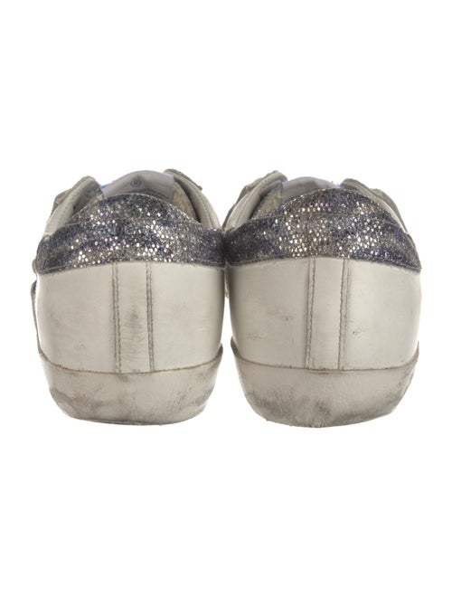 Golden Goose Leather Printed Sneakers