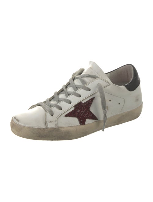 Golden Goose Leather Printed Sneakers
