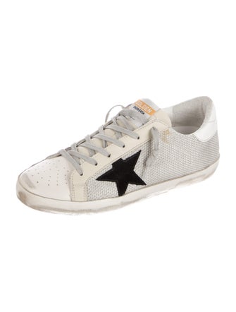 Golden Goose Printed Distressed Accents Sneakers