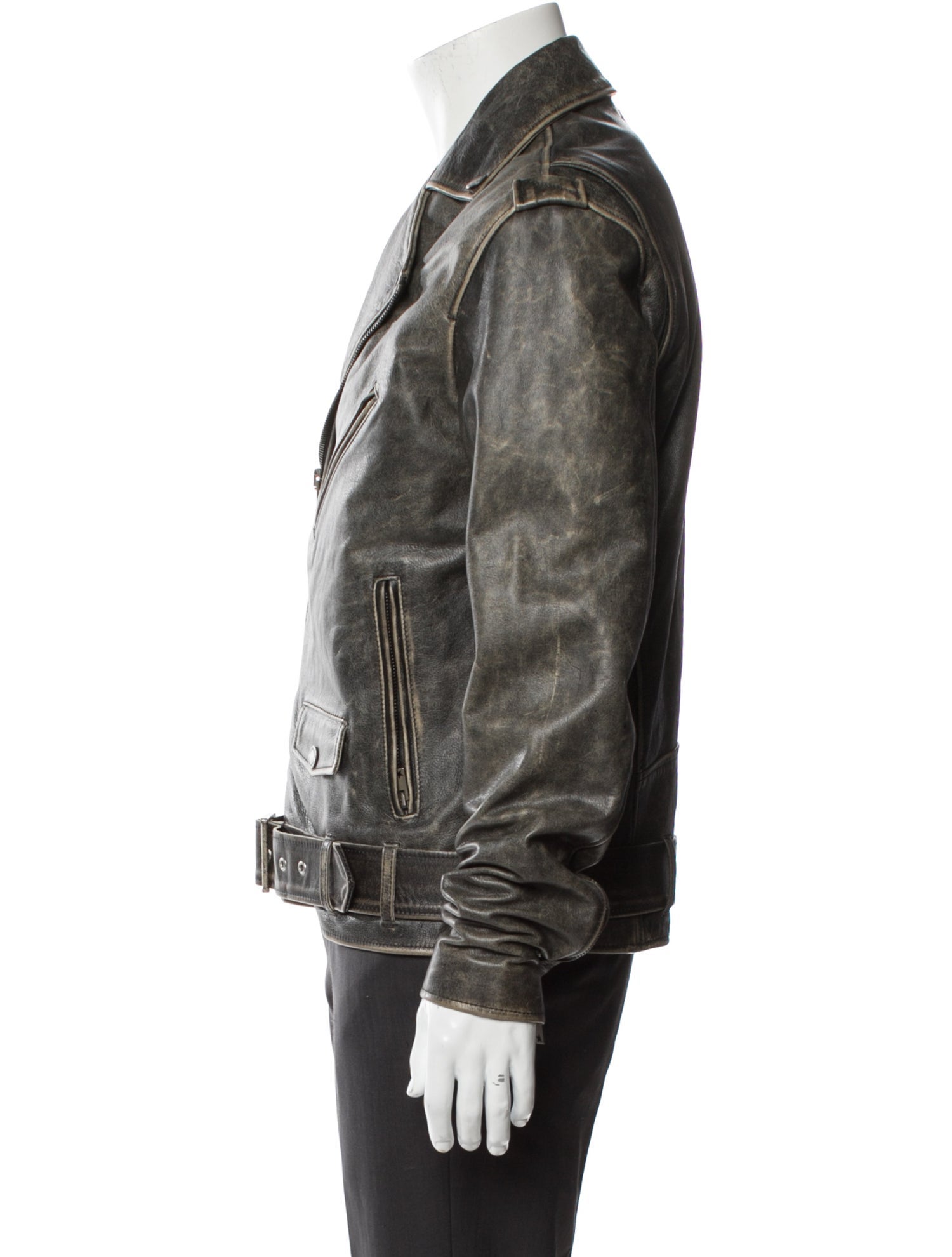 Golden Goose Leather Moto Jacket