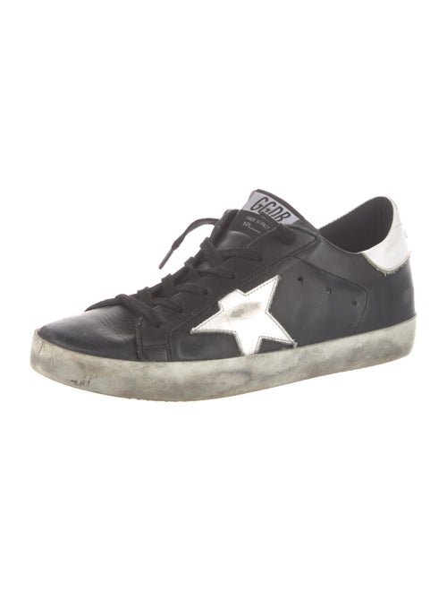 Golden Goose Leather Distressed Accents Sneakers