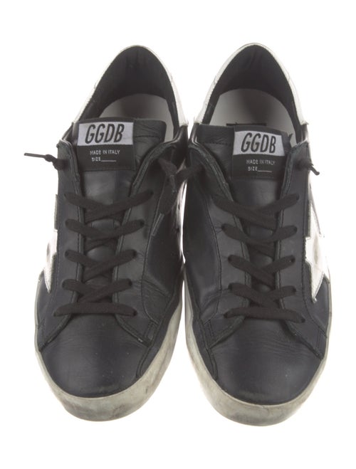Golden Goose Leather Distressed Accents Sneakers