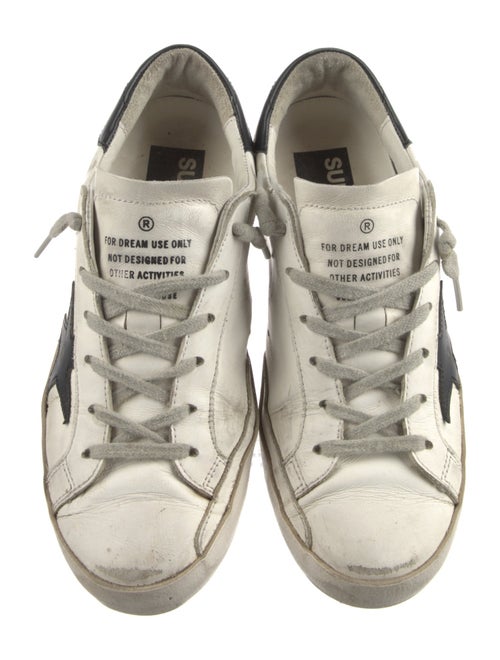 Golden Goose Leather Printed Sneakers