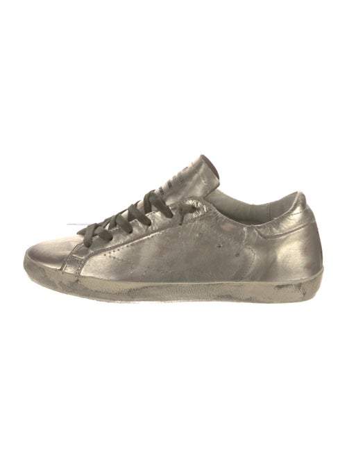 Golden Goose Leather Distressed Accents Sneakers