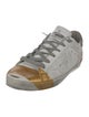 Golden Goose Leather Printed Sneakers