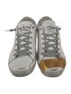Golden Goose Leather Printed Sneakers