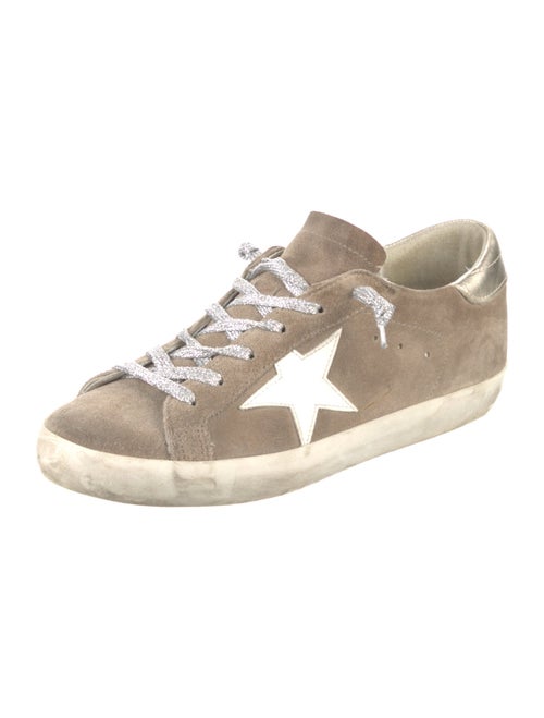 Golden Goose Suede Distressed Accents Sneakers