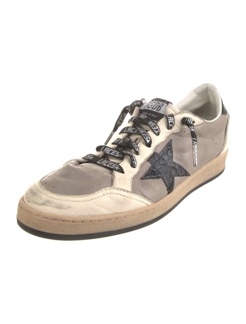 Golden Goose Leather Printed Sneakers
