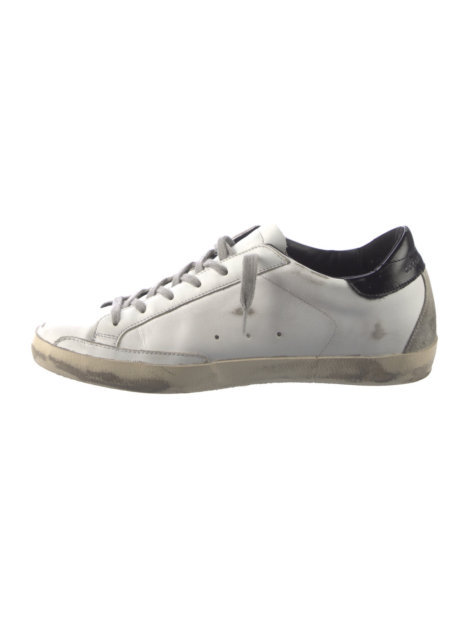 Golden Goose Leather Distressed Accents Sneakers