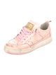 Golden Goose Leather Printed Sneakers