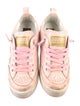 Golden Goose Leather Printed Sneakers