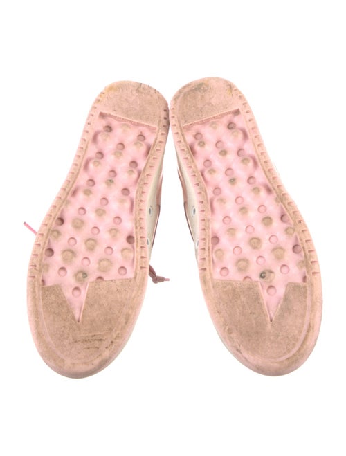 Golden Goose Leather Printed Sneakers