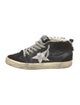 Golden Goose Leather Animal Print Sneakers